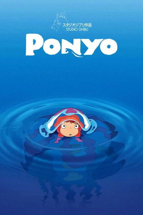 Ponyo på klippan vid havet
