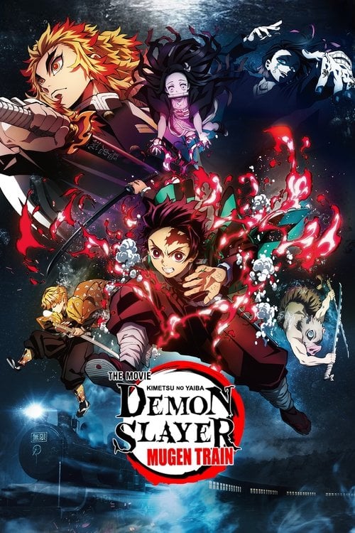 Movie poster for Demon Slayer -Kimetsu no Yaiba- The Movie: Mugen Train