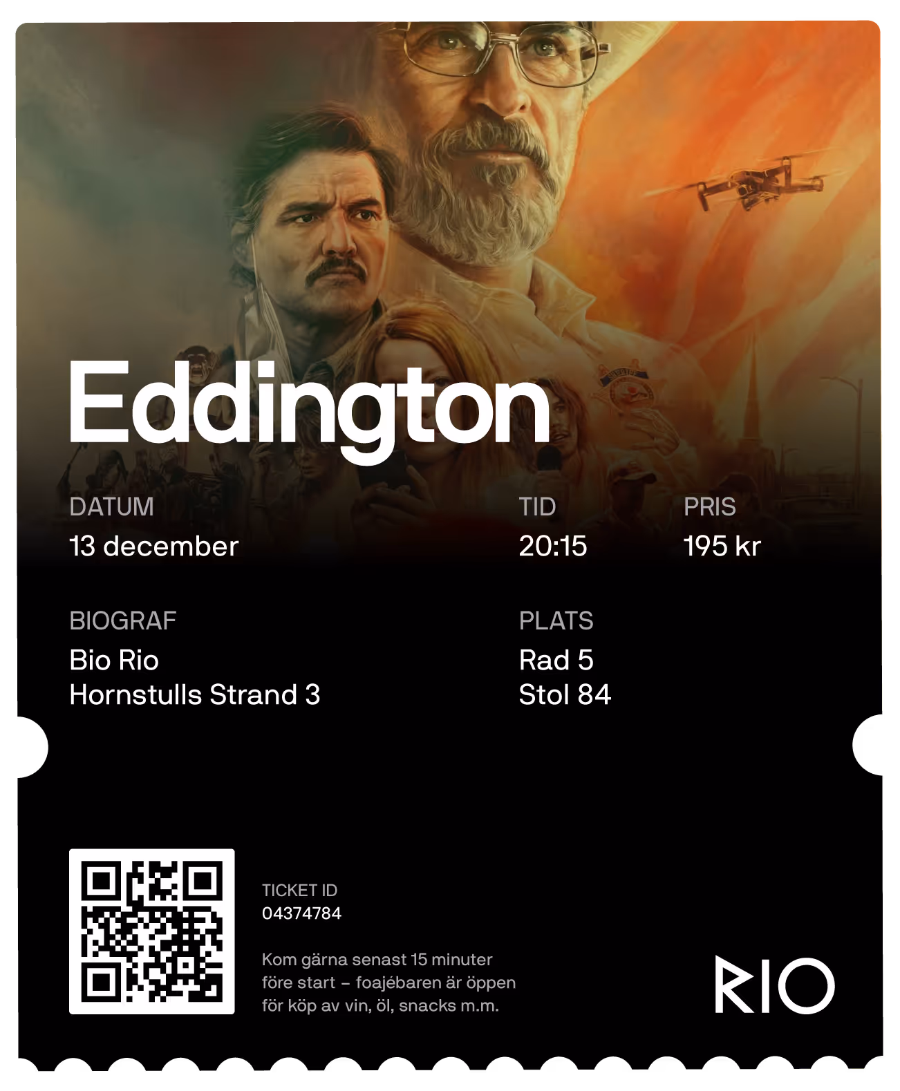 Eddington ticket