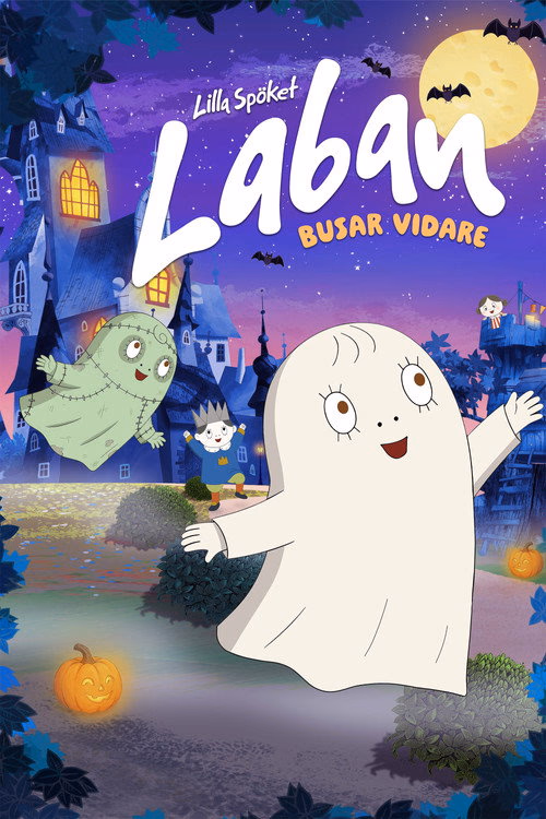Filmaffisch for Lilla spöket Laban busar vidare