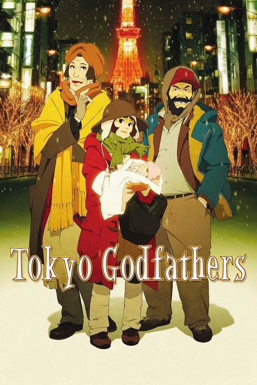 Movie poster for Tokyo Godfathers