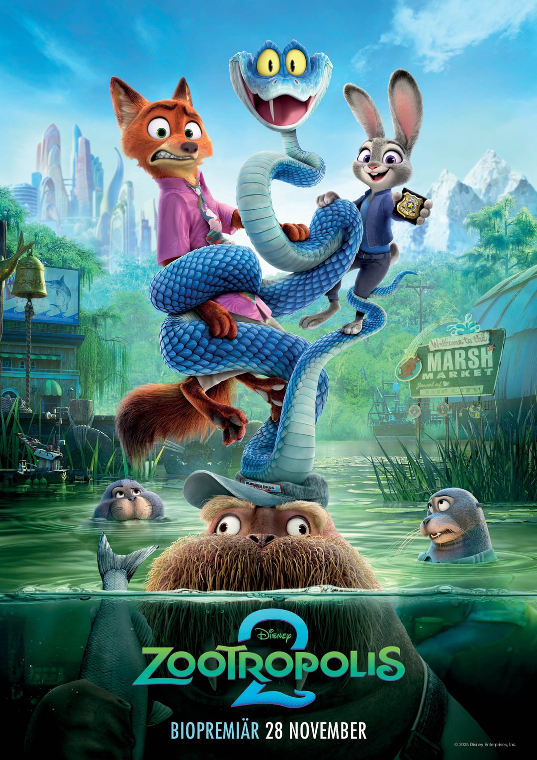 Movie poster for Zootopia 2