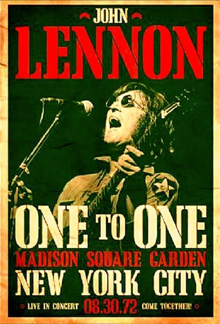 Movie poster for Power To The People: John & Yoko Live in NYC