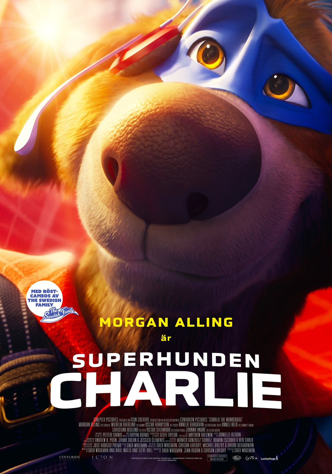 Filmaffisch for Superhunden Charlie
