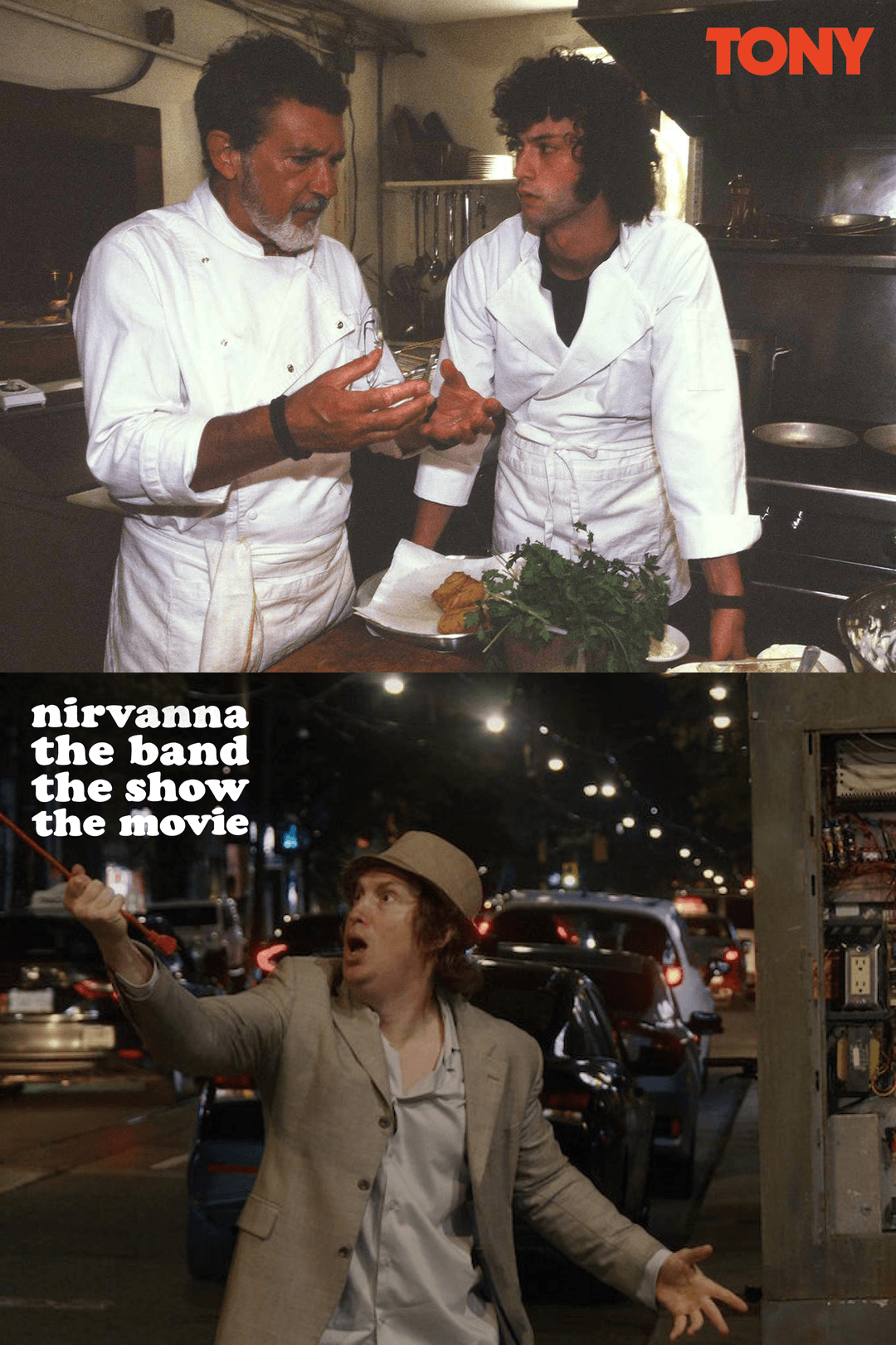 Movie poster for Tony + Nirvanna the Band the Show the Movie