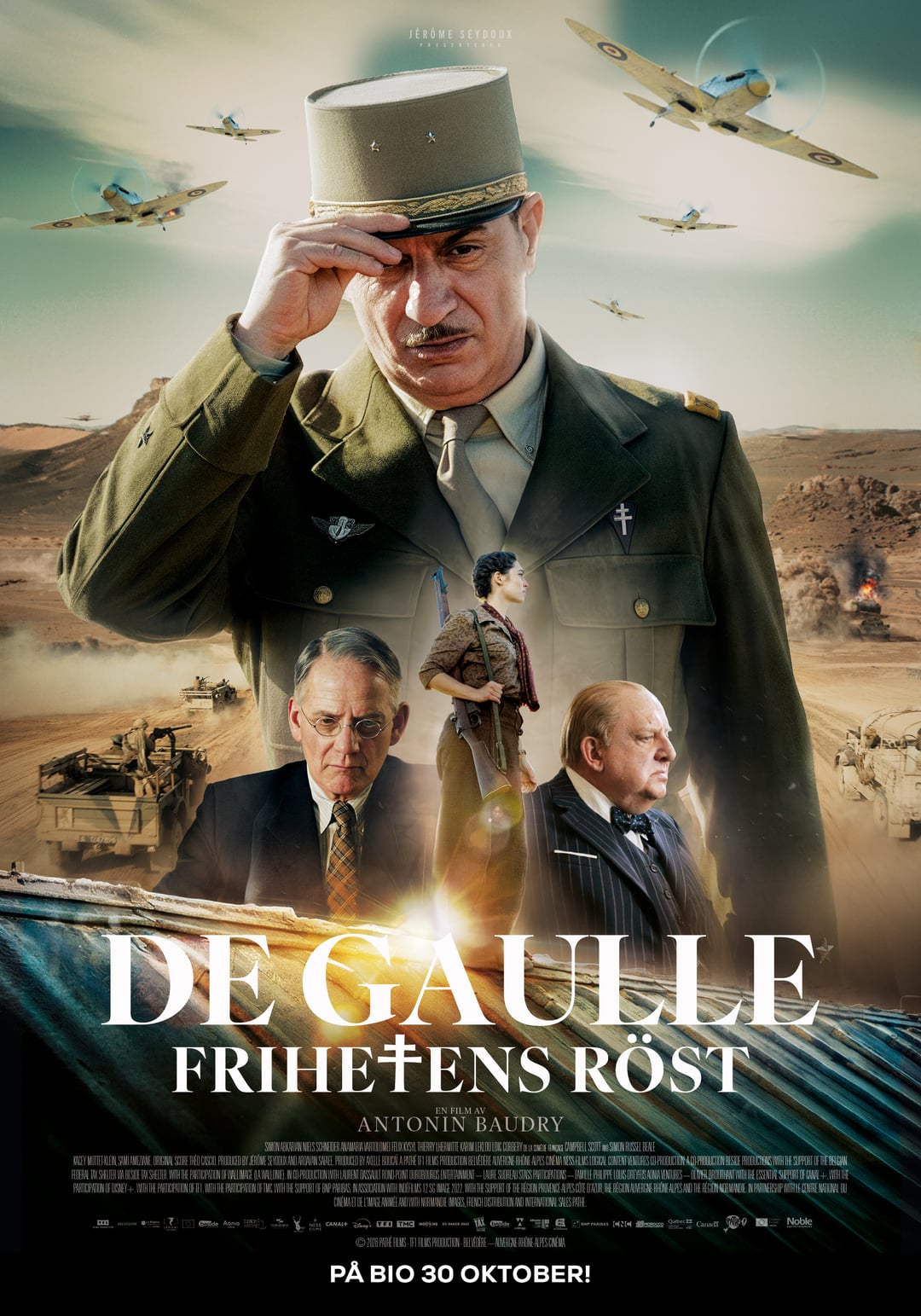 Filmaffisch for De Gaulle: Frihetens röst